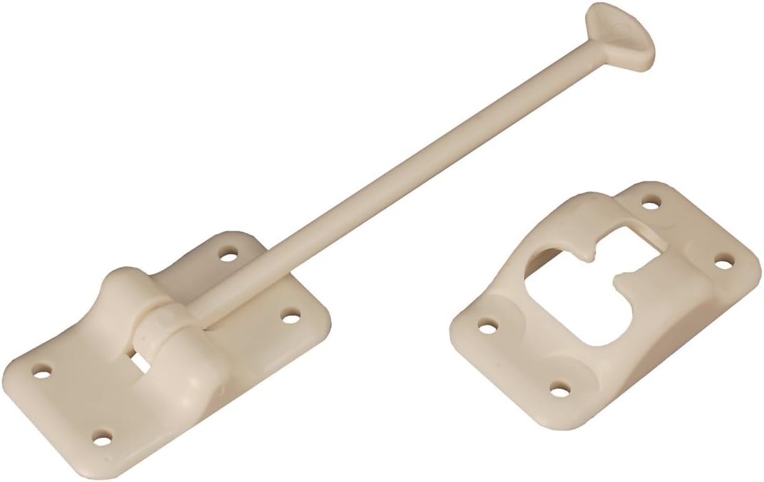 RV Designer E232 Entry Door Holder - T-Style RV Door Holder 3-1/2" Black - Durable Plastic for Camper/RV Doors - Easy Install with Plunger & Screws - Top RV Accessories