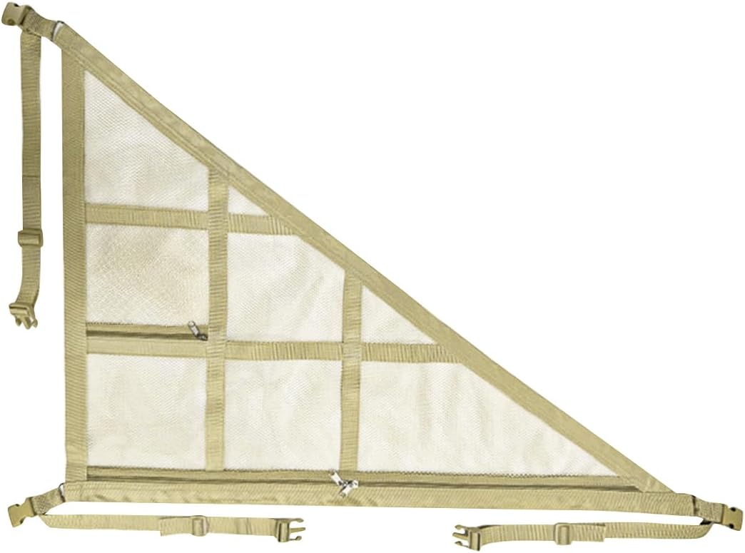 Car Ceiling Cargo Net, 31.50 × 20.87 Inches, 3 & 4 Handle, Beige