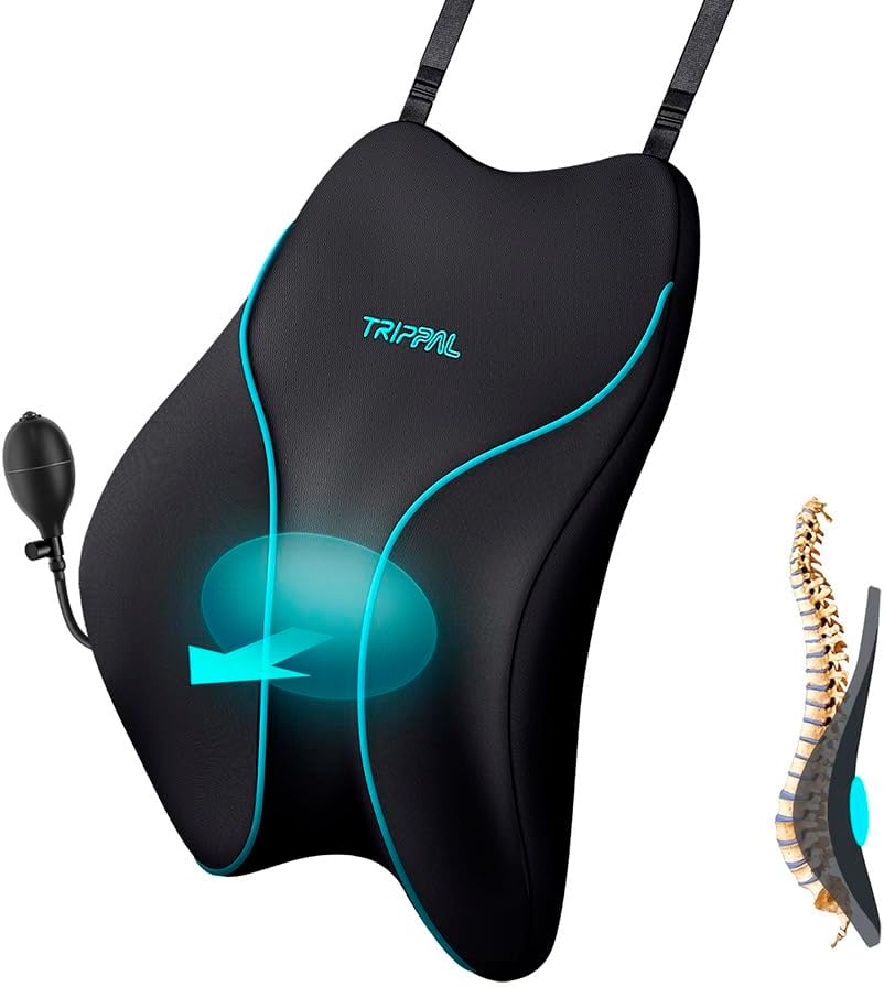 Lumbar Support Pillow for Car: Keeps Back Aligned on Long Drives