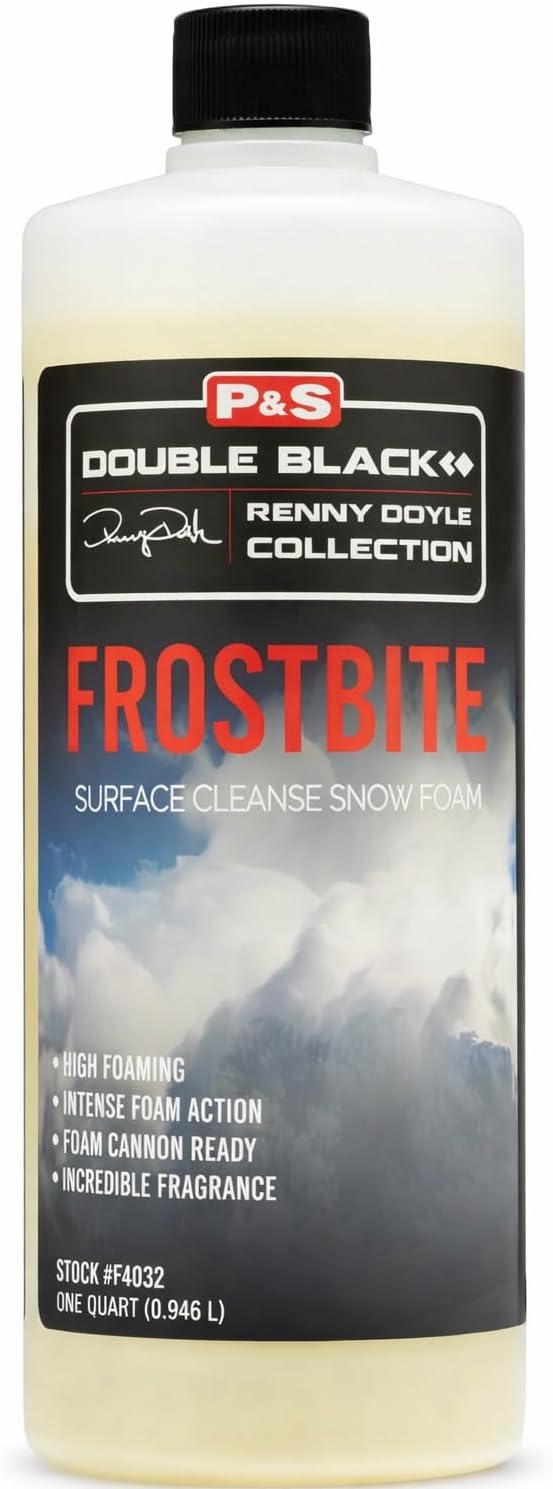 P&S Professional Detail Products Frostbite Surface Cleanse Snow Foam – High Foaming Car Shampoo, Lifts Dirt & Contaminants, Safe for All Paint & Finishes, Perfect for Cannon Use - 1 Quart