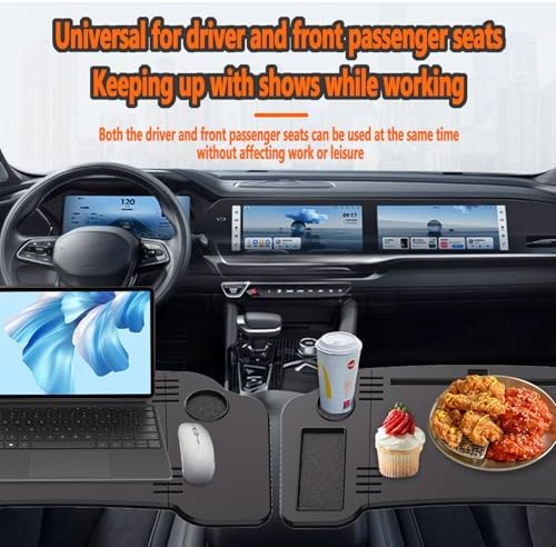 Universal Foldable Food Tray Laptop Desk Car Fits for Tesla Model Y/3 Auto Table