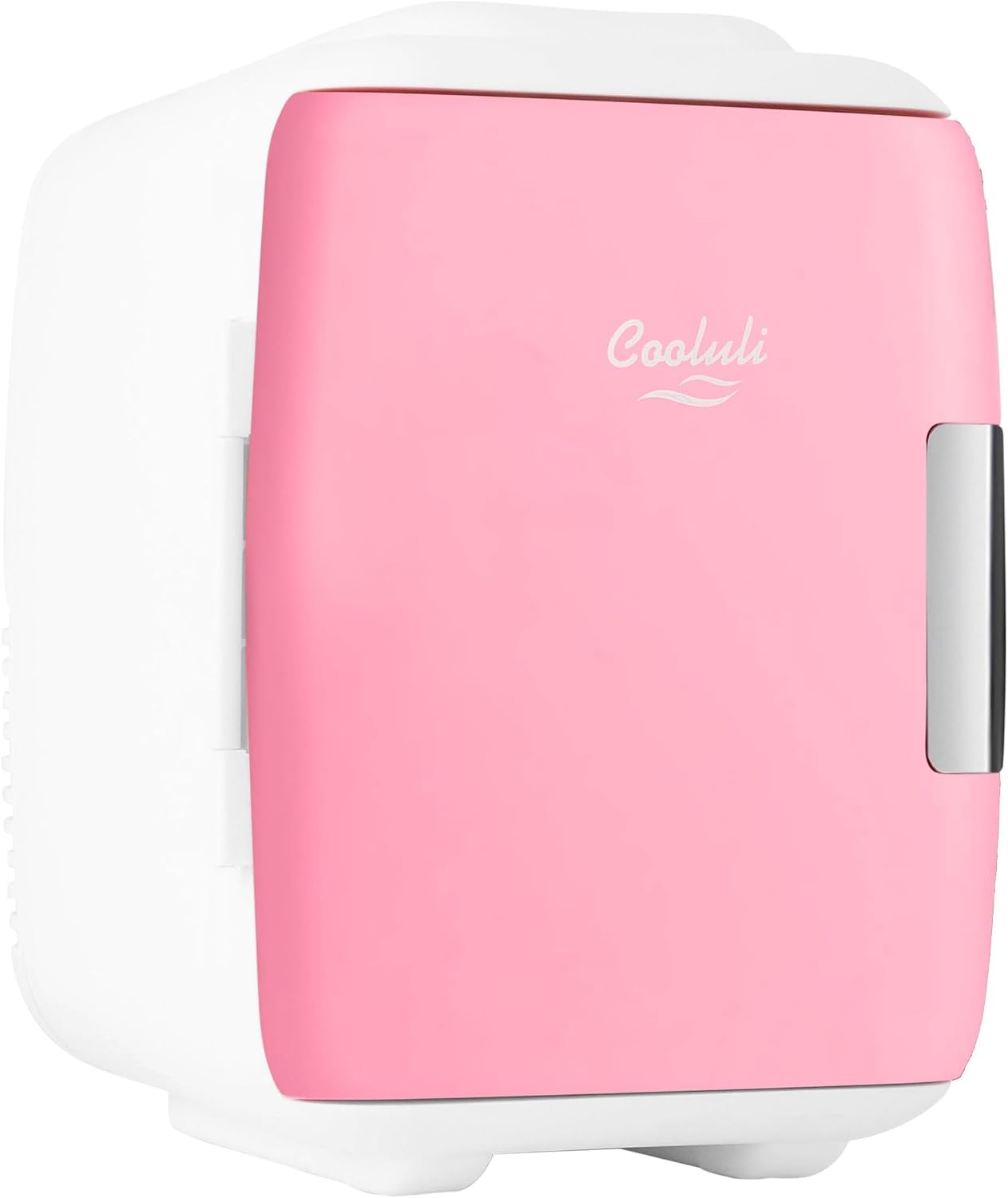 Cooluli Mini Fridge for Bedroom - Car, Office Desk & Dorm Room - Portable 4L/6 Can Electric Plug In Cooler & Warmer for Food, Drinks, Skincare Beauty & Makeup - 12v AC/DC & Exclusive USB Option, Black