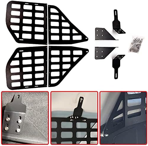 Rear Window Molle Panel Modular Storage Panel System Compatible with 2010-2024 Toyota 4Runner, Rear Cargo Luggage Storage Carrier