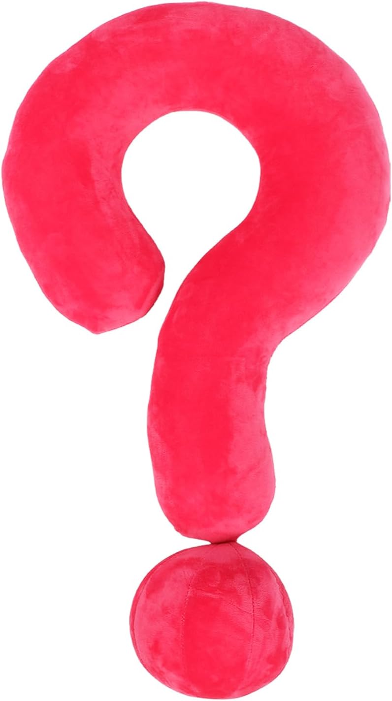 FAHKNS Car Pillow for Kids Travel Pillow, Question-Mark Neck Pillow for Travel & Daily Occasions, Perfectly Supports Your Head, Neck and Chin, Sleek and Comfortable Neck Pillow for Kids