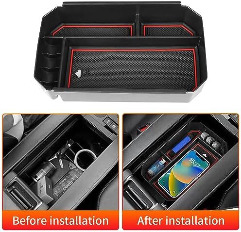 Car Center Console Organizer Tray for Toyota Highlander 2020 2021 2022 2023 2024 2025 2026 and Highlander Hybrid 2020-2026 Auto Interior Accessories Seat Middle Armrest Box Storage Accessory