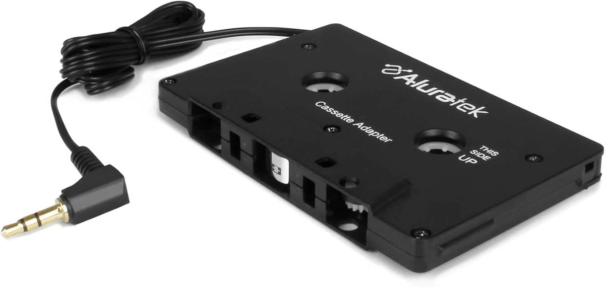 Aluratek Universal Bluetooth Audio Cassette Receiver, Built-in Rechargeable Battery, Up to 8 Hours Playtime, Audio Receiving up to 33 Feet, ABCT01F