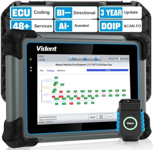 VIDENT OBD2 Scanner Diagnostic Tool, 7" Professional Full‑Car Scan Tool