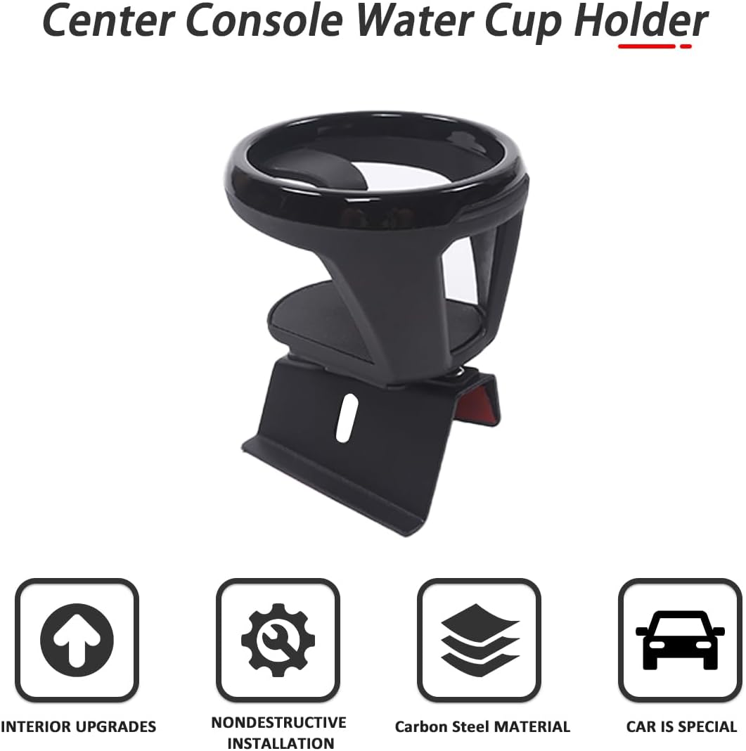 Car Cup Holder, Center Console Cup Holder Compatible with BMW 5 Series G60 2024-2025 Car Center Console Water Cup Holder Expander Interior Accessories