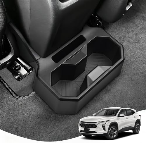 Karltys Car Backseat Cup Holder, Fixable Rear Cup Holder Organizer Tray with Tools, Interior Accessories Floor Back Seat Cup Holder for Chevy Chevrolet Trax 2024 2025 2026