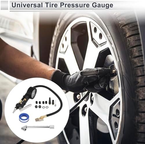 1 Set Universal Tire Pressure Gauge 0-100PSI 2.56 Inch Digital Pressure Gauge Tyre Air PSI Meter for Motorcycle SUV Truck