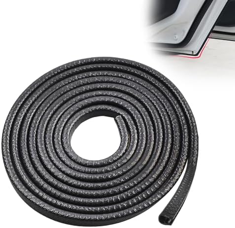 U-Shape Car Door Edge Guards, 32.8 Ft Rubber Automotive Door Edge Protector for SUVs Sedans, Easy No-Glue Install, Exterior Car Accessories Trim (Black)