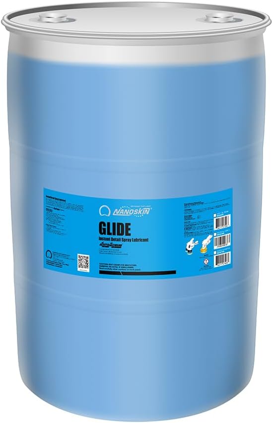 Nanoskin GLIDE Silicone Free Spray Detailer 16 oz - Use with Autoscrub/Clay Bar After Car Wash | Leaves No Residue Before Wax Sealant Coating | Automotive, Home, Garage, DIY & More | Concentrated