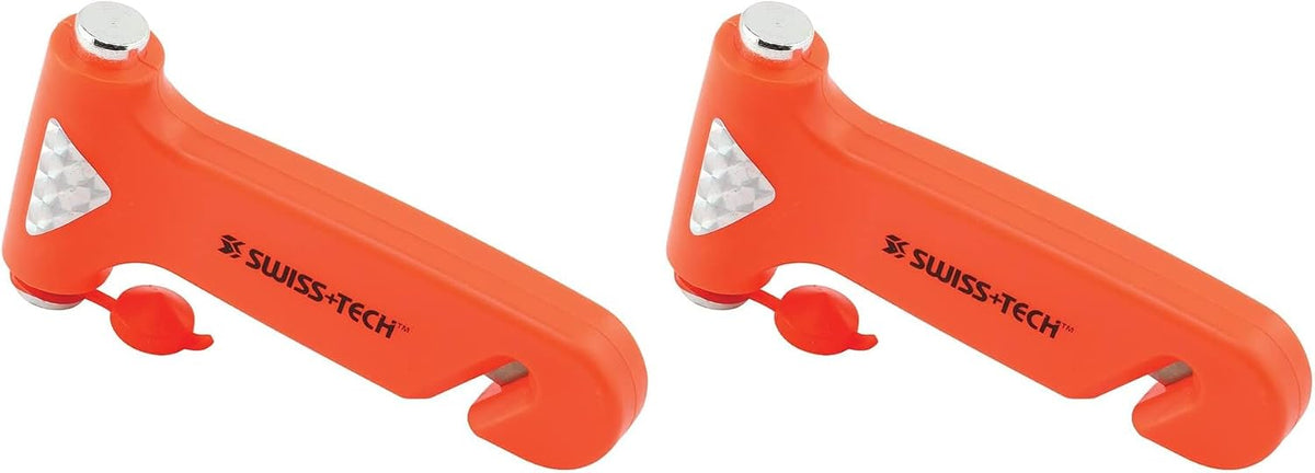 SWISS+TECH ST85109 BodyGard Auto Emergency Hammer Escape Tool with Glass Breaker, 3-in-1 Tool (Single Pack)