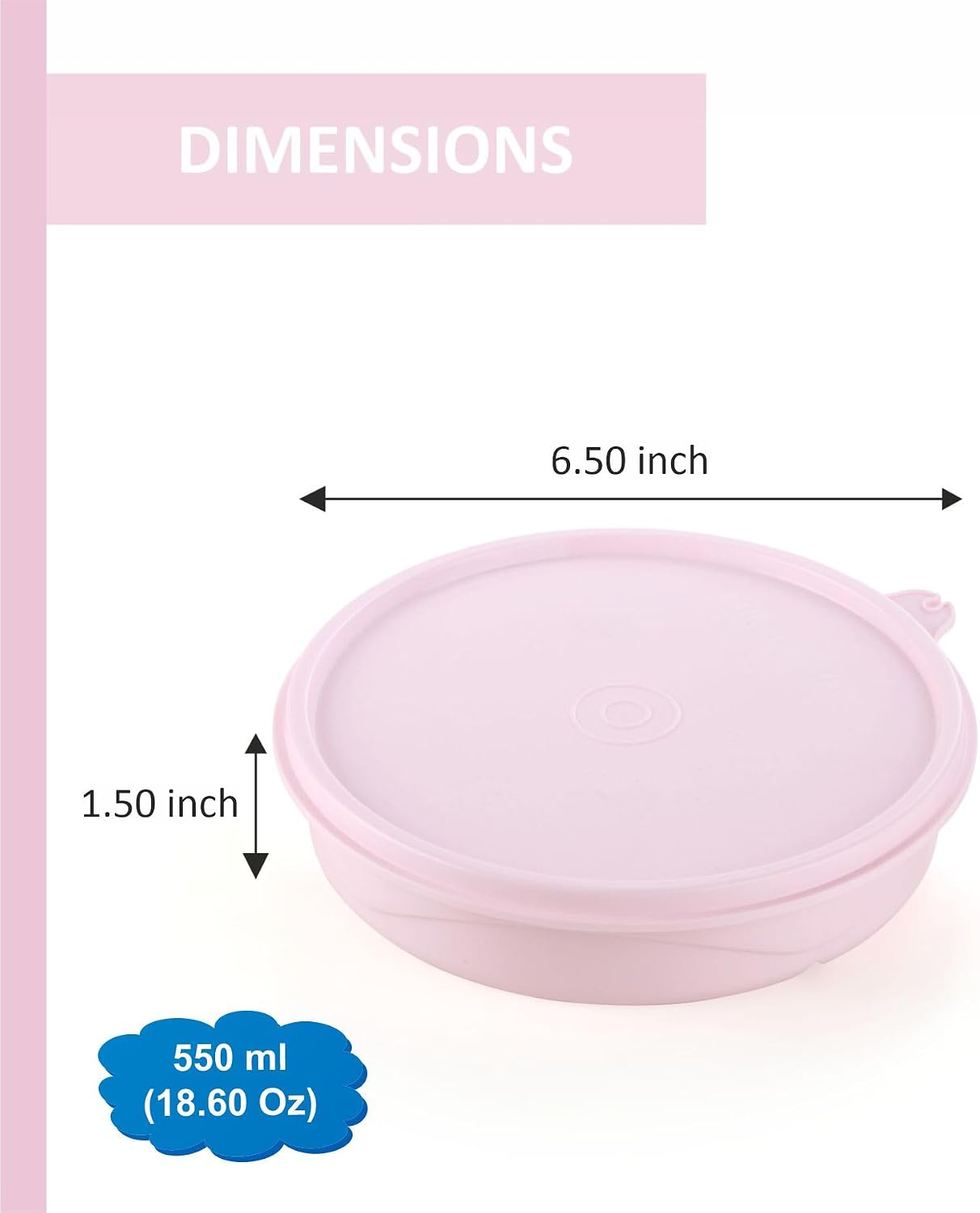 Snack Containers 3-Pack – 3-Compartment Round Snack Containers for Kids and Adults – Stackable Food Storage Containers with Lids – BPA-Free Dishwasher-Safe Snack Boxes for Kids Single Serving