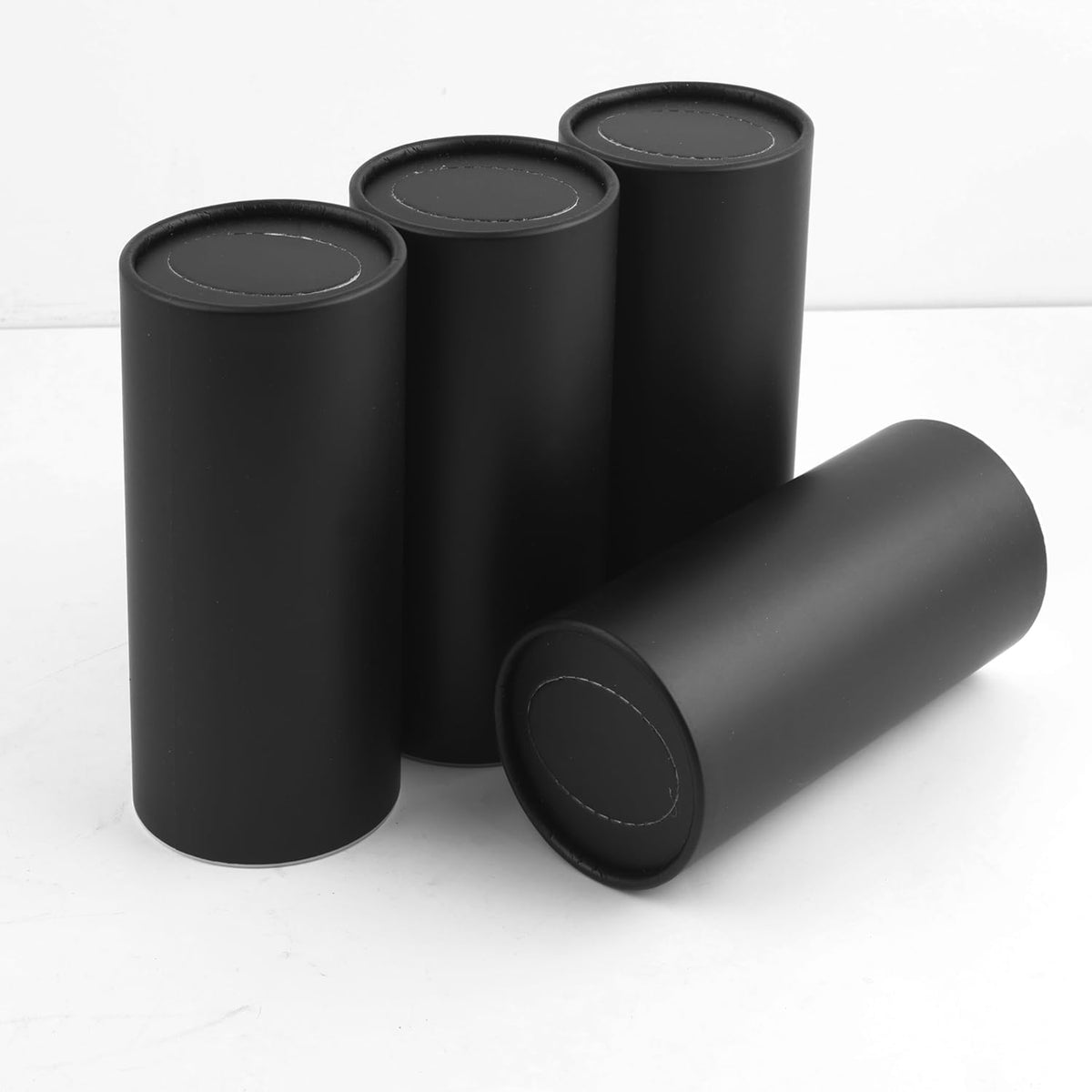 4PCS Pull Out Cars Tissue Holder,Refillable Car Tissues Cylinder with 30-Count Per Box,Multifunctional Car Tissue Box for Cars as Automotive Garbage Cans/Pen Holders (Black)
