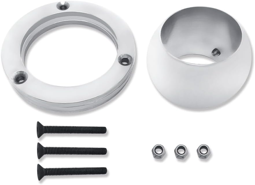 Universal Swivel Floor Mount for 2" Steering Column Aluminum Polished