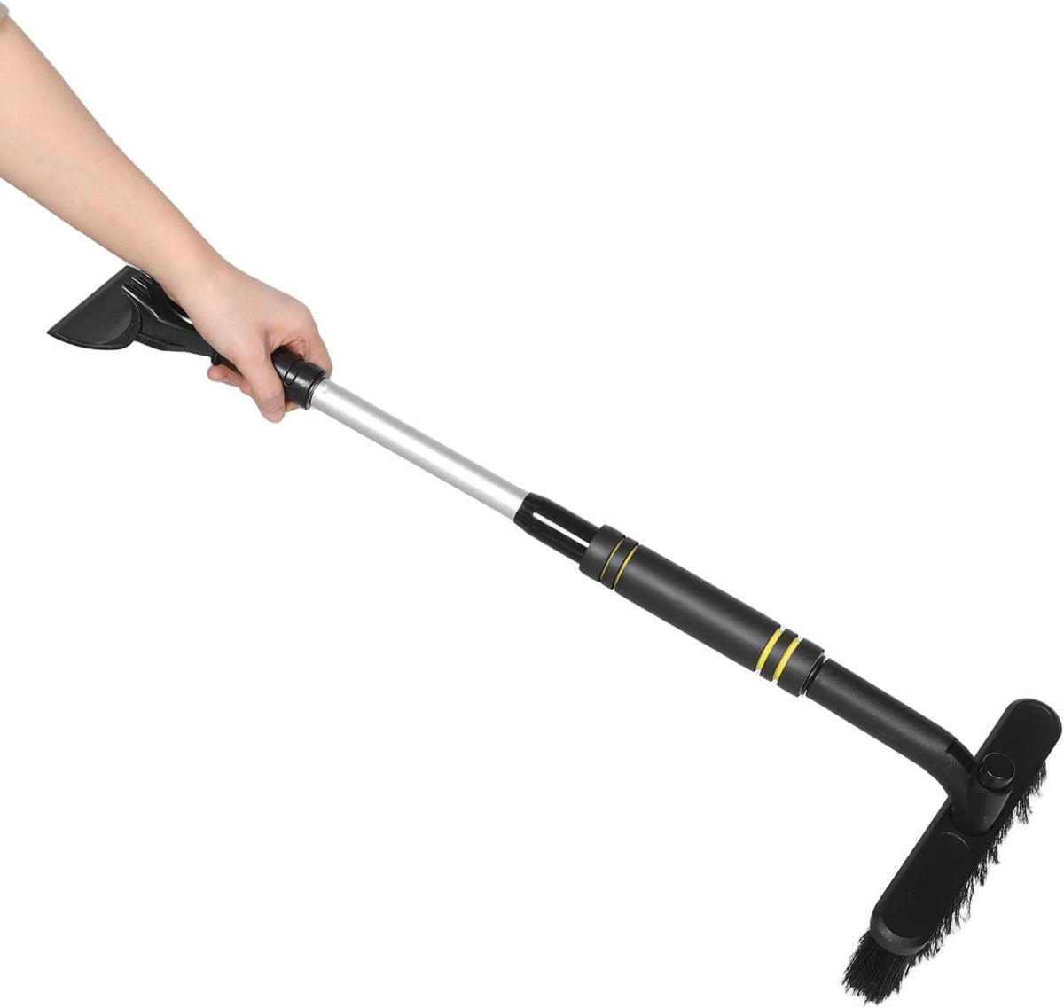 Snow Brush Sturdy Plastic Material Ice Scraper Extendable for Car Windshield with Rotatable Head Reliable Snow Removal Tool for Winter