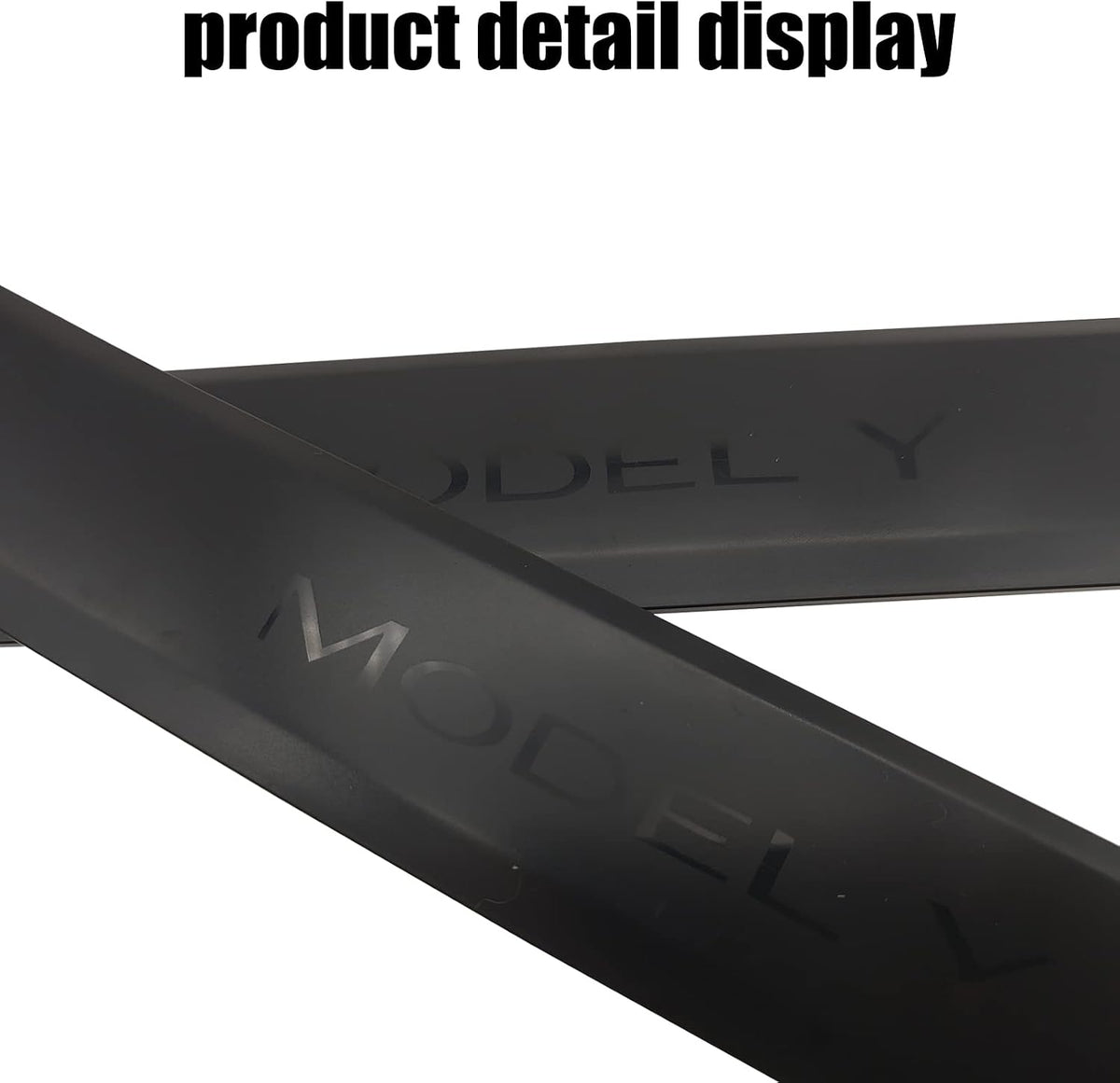 ABS Rear Door Sill Guards Protector Scuff Plate Cover for Tesla Model Y 2021+ Car Door Sill Decal Sticker Pedal Protection Strip (Rear Door sill Strip), (T-DS-TSL-1130)