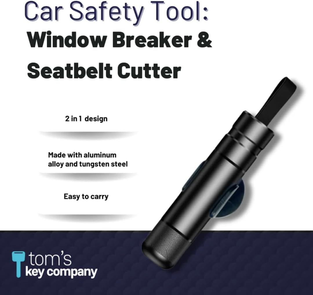 Tom's Key Company Car Safety Tool Window Breaker Seatbelt Cutter