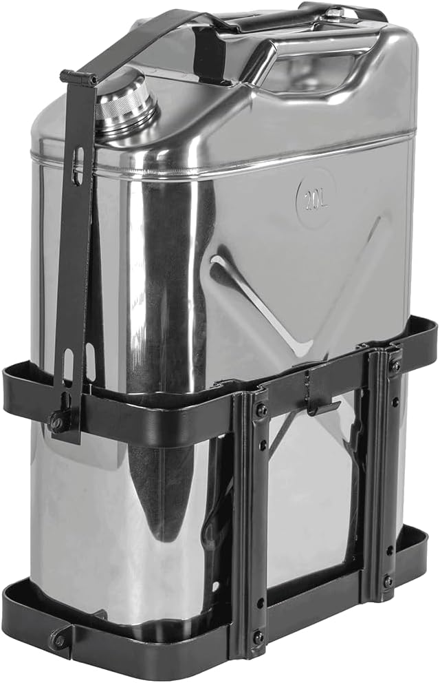 Heavy-Duty Jerry Can Bracket – Universal Fit for 20L / 5 Gallon Fuel Cans – Off-Road & Overland-Ready Steel Mount