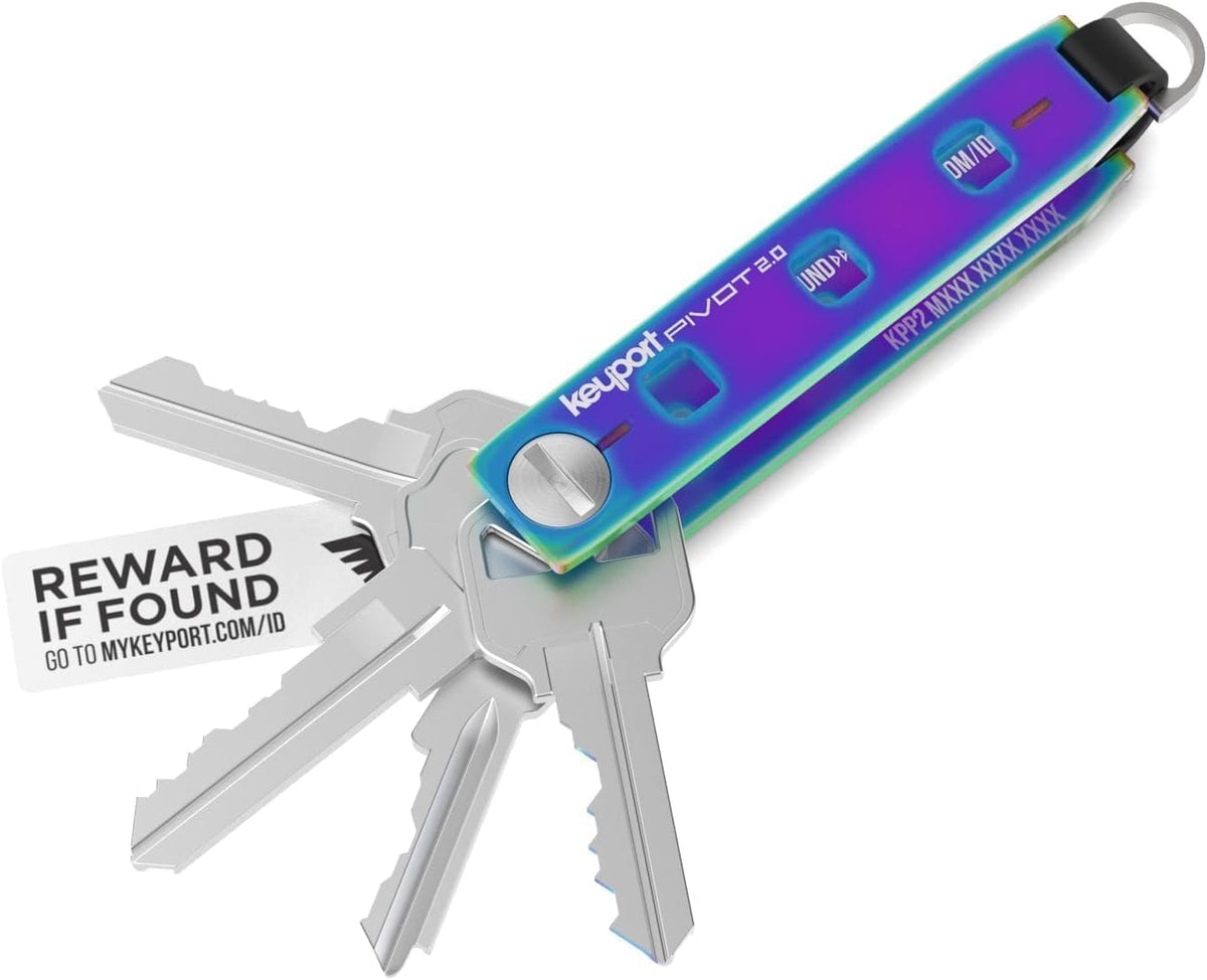 Keyport Pivot 2.0 Key Organizer - EDC Key Holder - Grade 5 Titanium