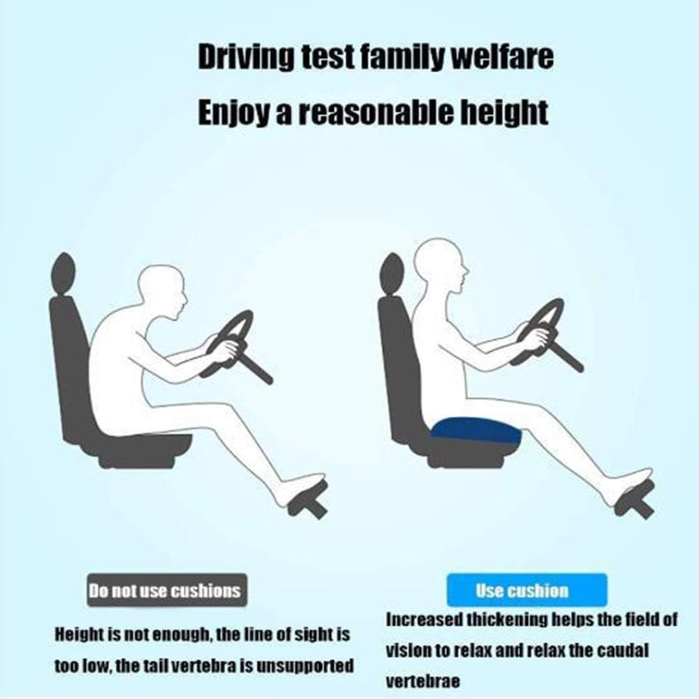 Srutirbo Car Booster Seat Cushion Heightening Height Boost Mat, Breathable Mesh Portable Car Seat Pad Angle Lift Seat for Car, Office,Home (Black)