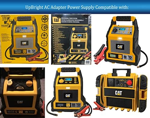 UpBright AC Power In Charging Cord Charger Cable Compatible with CAT CJ1000DXT CJ1000DCP CJ1000CP 1418644 1509959 1000 Peak Amp Jump Starter 1200A 1000A Station CJ1000DCPUK CJ3000 2000 A 2000A Battery