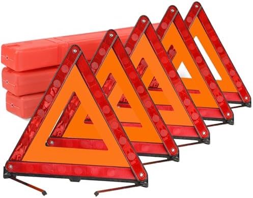 5 Pack Reflective Safety Triangle Kit