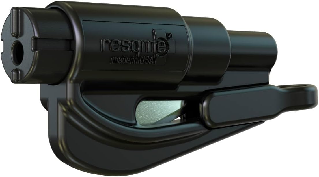 RESQME The Original Keychain Car Escape Tool, Made in USA, unisex-adult, (Black), Single Pack (01.100.01)