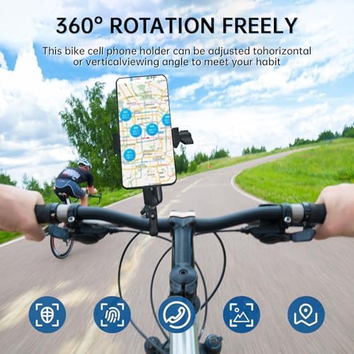 1 Inch Aluminum Phone Holder with 1" Ball Head Adapter Compatible with RAM mounts B Size Double Socket Arm for Car Bike Motorcycle Phone Mount