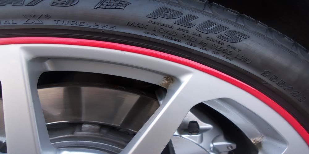 Cowles Custom - Red Color Molding Edge Trim Automotive Accessory for The Interior or Exterior of Cars, Trucks, SUVs, 20 Feet of Peel and Stick-On with 3M Tape Decorative Flexible PVC Molding