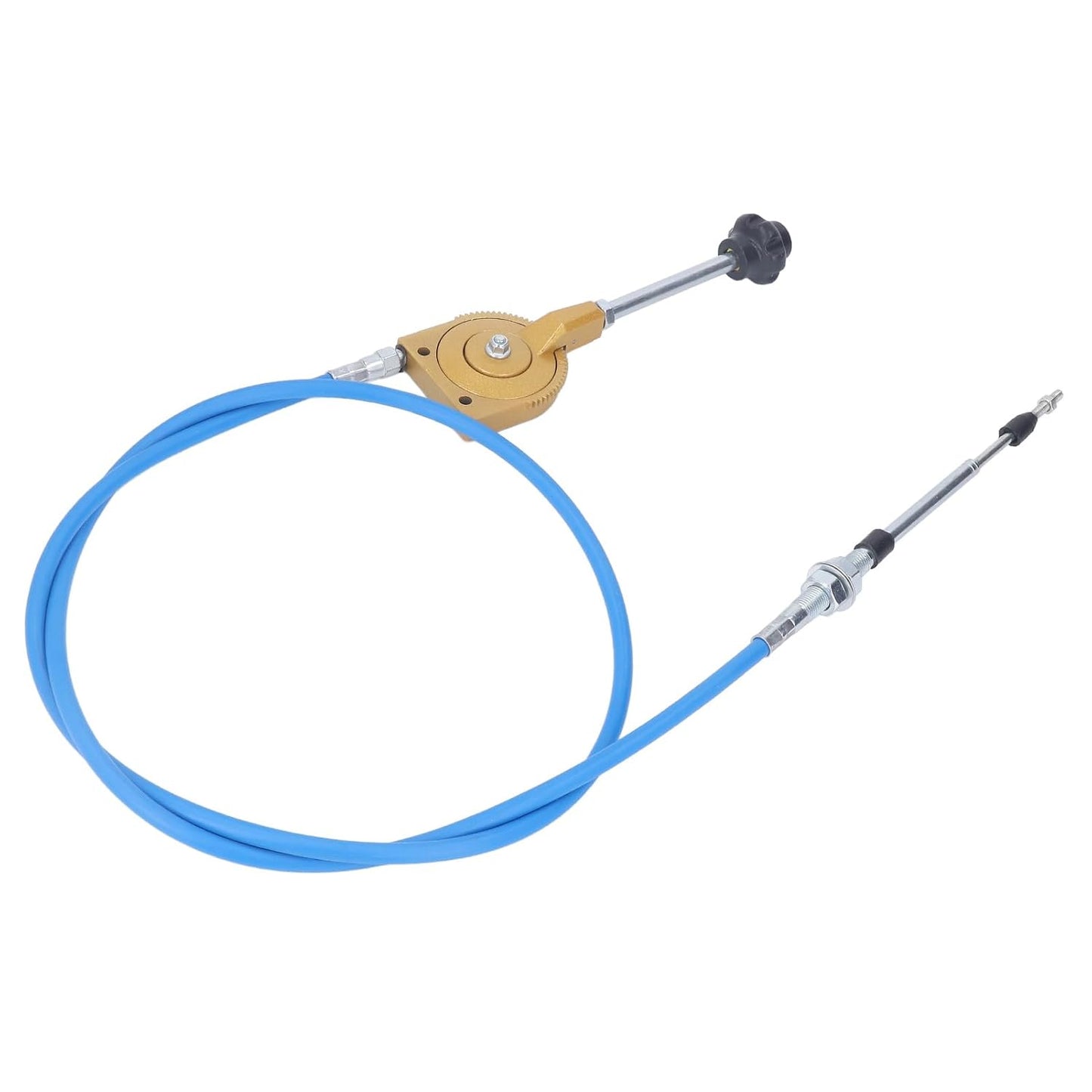 2m Throttle Cable PU Stainless Steel Weather Manual Accelerator Cable for Excavator Mixer, Quick Response PU Sheath Throttle Controller Motor Cable Powersports Levers