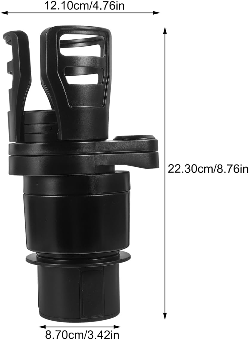 Cabilock Car Cup Holder Expander Multifunction Car Drink Holder with Rotating Base Adjustable Water Cup for Organizer Storage for Mugs and Bottles