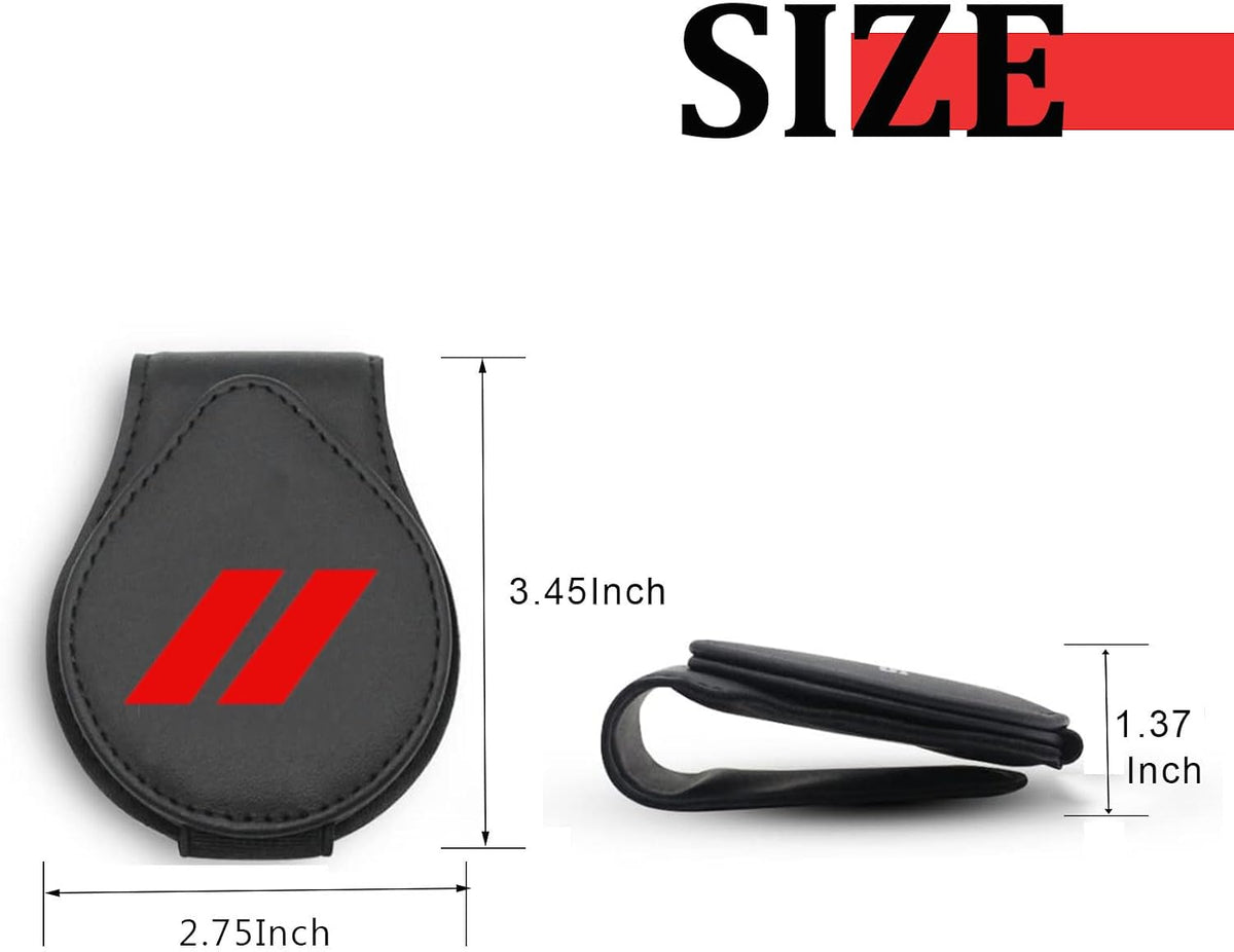 Sunglasses Holders for Car Visor Compatible with Dodge Charger Challenger Durango Car Accessories Magnetic Leather Glasses Eyeglass Clip Car Visor Accessories (//)