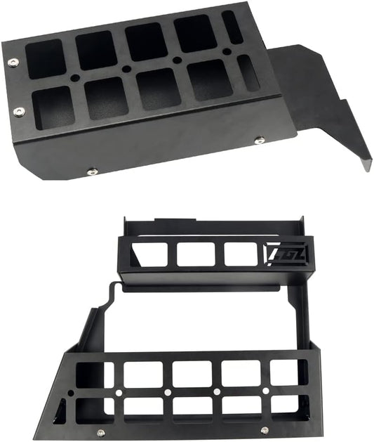 HIGH FLYING for Land Rover Defender 4dr 2020-2025 Car Accessories Modular Storage Trunk Organizer L+R Molle Storage Boxes*2 Luggage Carrier Aluminum Alloy (NOT Fit Third Row with Cupholder)