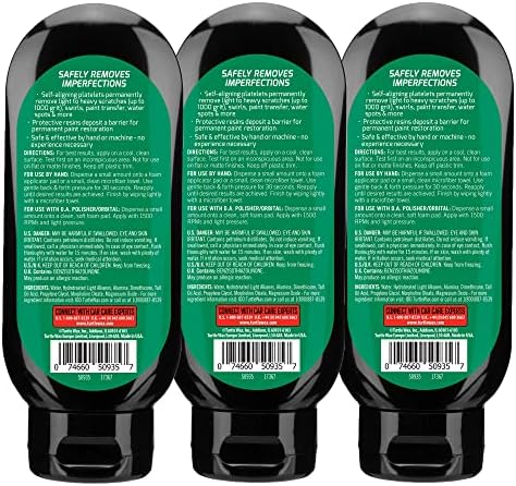 Turtle Wax Scratch Repair & Renew, Car Scratch Remover, 7 oz. (Pack of 3)