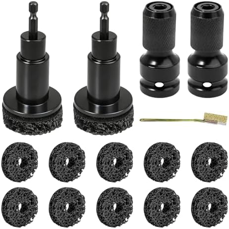 2 Sets Wheel Hub Cleaning Kit Fits 1/2" Impact Driven Wrenches