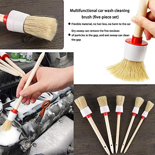 10PCS Car Auto Detailing Brushes Set Interior & Exterior Cleaner