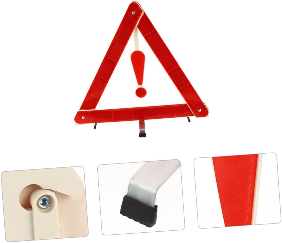 Foldable Reflective Warning Triangle Safety Sign for Car Road Use