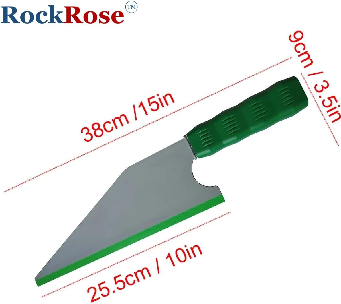 RockRose 15 inch Big Titan Window Tint Squeegee - Car or Building Window Glass Cleaning Scraper Ergonomic Handle Tint Water Ice Removal Wiper Household Hand Tool for Large Area (Pack 2 Units)