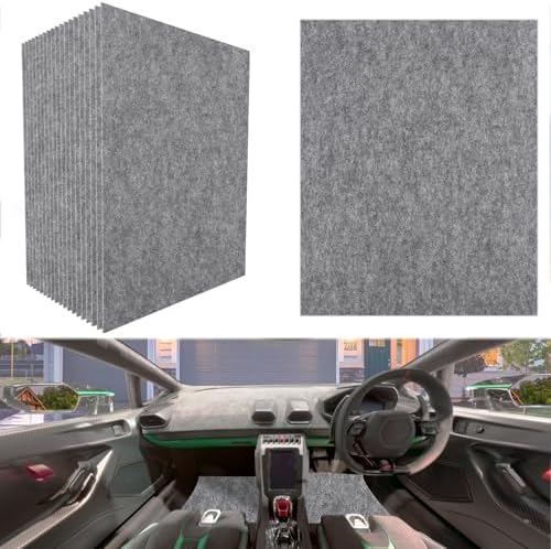 20-Pack Disposable Car Floor Mats 19.6×15.7 Inch Leak-Proof Heavy Duty Non-Woven Fabric for Car Wash/Detailing Truck/SUV/Jeep Vehicles - Dark Grey (Universal Fit, 20 Count)