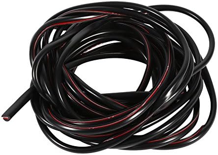 16ft 5M U Shape Rubber Seal, Car Door Edge Guards Trim Protector Strip with Internal Double Sided Tape (Black)