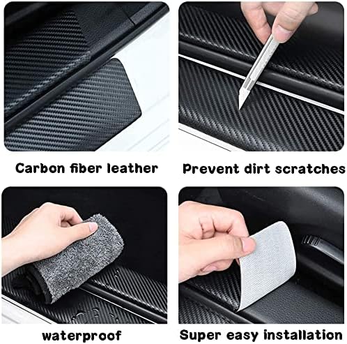 XITER 4PCS Door Sill Scuff Plate Protector for Honda Pilot 2016-2025,Silver