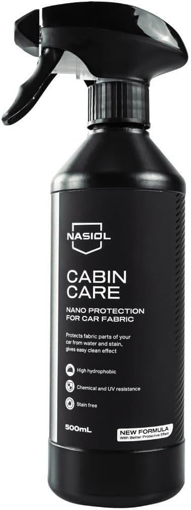 Nasiol Car Nano Protection Package Professional - Advantage Set - Car Care Set (Rain Repellent, Ceramic Coating, Plastic Surface Protection, Fabric Surface Protection, Microfiber Cloth)