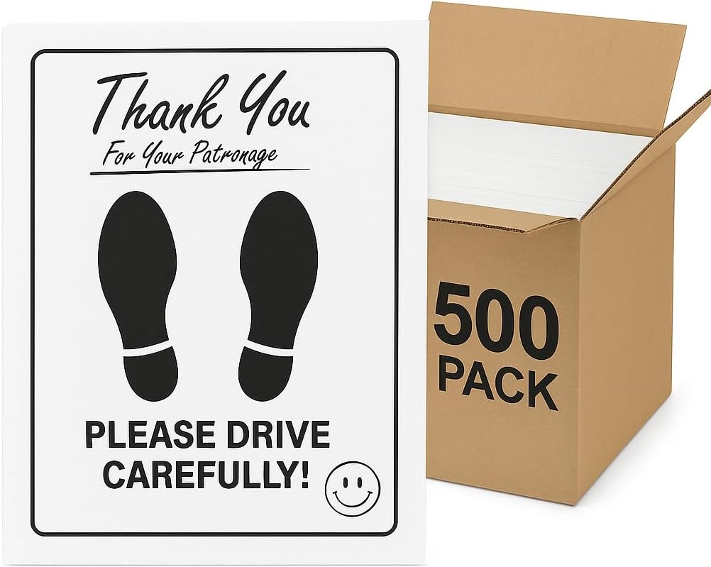 Hi-Tech Disposable Paper Car Floor Mats – Heavy Duty Waterproof Auto Mats – Weather Resistant, Tear Resistant, Fits All Vehicles – Perfect for Dealerships, Detail Shops & Car Washes – 500 Pack