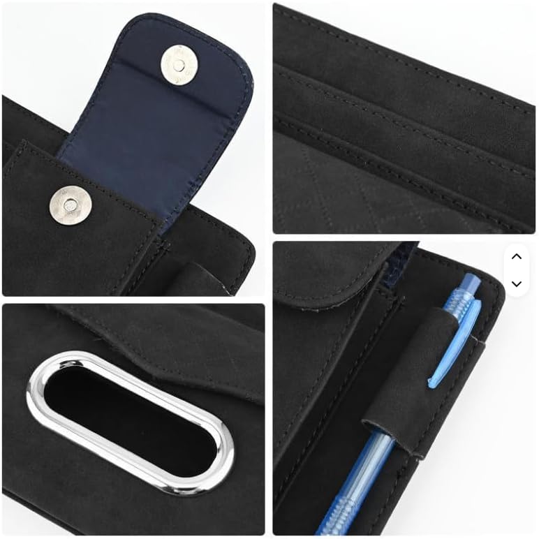 Multifunctional Car Visor Organizer (Suede leather - Black)
