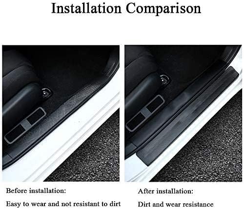 XITER 4PCS Door Sill Scuff Plate Protector for Honda Pilot 2016-2025,Silver