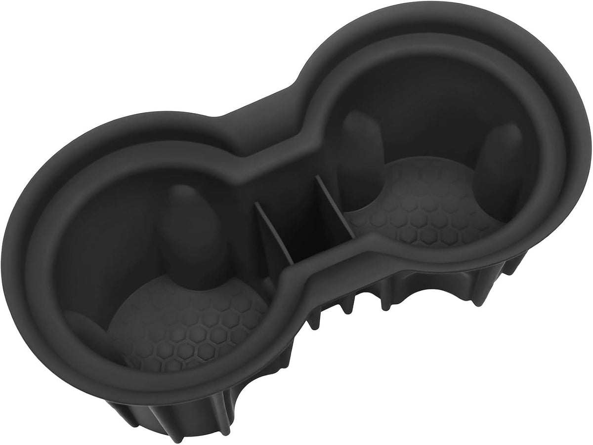 Silicone Non-Slip Center Console Cup Holder Inserts for Toyota Highlander 2014 2015 2016 2017 2018 2019 Car Drink Bottle Holder Interior Accessories Waterproof Replaces