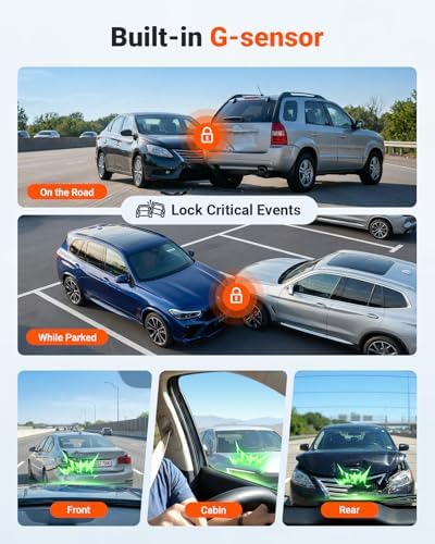 【Bundle: Vantrue New N4S(RC18) Dash Cam + 256GB microSD Card】 STARVIS 2, PlatePix™, 2.7K+1440P+1440 Front Inside Rear Dashcam, 24/7 Buffered Parking Mode, Support 1TB Max