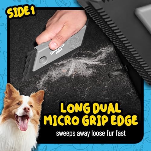Chemical Guys Grubbie Edge Pet Hair Removal Tool – Reusable Pet Hair & Lint Remover for Car Interiors, Upholstery, Carpets, Seats, and Home Furniture – Removes Embedded Hair & Fur Fast